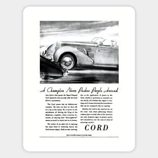 SUPER-CHARGED CORD - advert Magnet